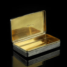 Load image into Gallery viewer, Antique Imperial Russian Silver Niello Snuff Box Naval Ship Battle Scene - T.Botkov 1855