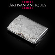 Load image into Gallery viewer, Antique Imperial Russian Solid Silver Samorodok Snuff Box Case - Rudolf Veyde c.1900 (Рудольф Вейде)