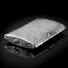 Load image into Gallery viewer, Antique Imperial Russian Solid Silver Samorodok Snuff Box Case - Rudolf Veyde c.1900 (Рудольф Вейде)