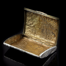 Load image into Gallery viewer, Antique Imperial Russian Solid Silver Samorodok Snuff Box Case - Rudolf Veyde c.1900 (Рудольф Вейде)