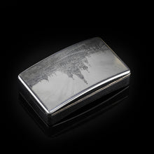 Load image into Gallery viewer, Antique Imperial Russian Silver Niello Snuff Box Kremlin Scene - Vasili Semenov 1863