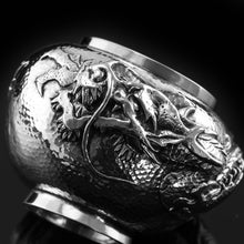 Load image into Gallery viewer, Antique Solid Silver Japanese Condiment Pot/Bowl - Meiji c.1900