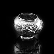 Load image into Gallery viewer, Antique Solid Silver Japanese Condiment Pot/Bowl - Meiji c.1900