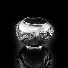 Load image into Gallery viewer, Antique Solid Silver Japanese Condiment Pot/Bowl - Meiji c.1900