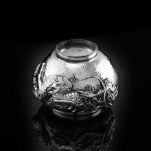 Load image into Gallery viewer, Antique Solid Silver Japanese Condiment Pot/Bowl - Meiji c.1900
