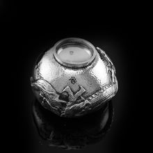 Load image into Gallery viewer, Antique Solid Silver Japanese Condiment Pot/Bowl - Meiji c.1900