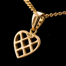 Load image into Gallery viewer, A Vintage Ruby & Diamond 18K Gold Heart Shaped Necklace