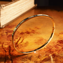 Load image into Gallery viewer, A Stylish 18K Gold Sapphire and Diamond Bangle/Bracelet