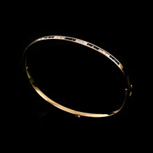 Load image into Gallery viewer, A Stylish 18K Gold Sapphire and Diamond Bangle/Bracelet