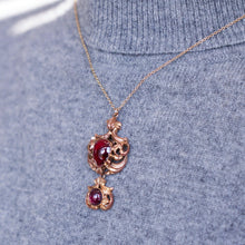 Load image into Gallery viewer, Magnificent Antique Victorian 18ct Gold Garnet Cabochon Necklace - c.1840