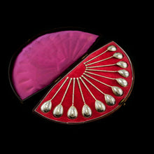 Load image into Gallery viewer, Antique Imperial Russian Solid Silver Spoons, Parcel Gilt - Moscow c.1890