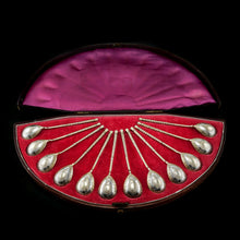 Load image into Gallery viewer, Antique Imperial Russian Solid Silver Spoons, Parcel Gilt - Moscow c.1890