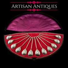 Load image into Gallery viewer, Antique Imperial Russian Solid Silver Spoons, Parcel Gilt - Moscow c.1890