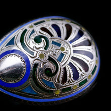 Load image into Gallery viewer, Antique Imperial Russian Solid Silver Plique a Jour Champleve Enamel Spoon - c.1890