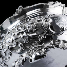 Load image into Gallery viewer, A Magnificent Antique Victorian Solid Silver Bowl Profusely Chased - John Edward Terrey 1844