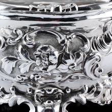 Load image into Gallery viewer, A Magnificent Antique Victorian Solid Silver Bowl Profusely Chased - John Edward Terrey 1844