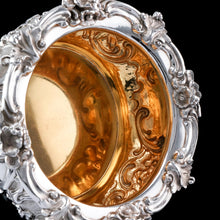 Load image into Gallery viewer, A Magnificent Antique Victorian Solid Silver Bowl Profusely Chased - John Edward Terrey 1844