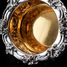 Load image into Gallery viewer, A Magnificent Antique Victorian Solid Silver Bowl Profusely Chased - John Edward Terrey 1844