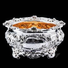 Load image into Gallery viewer, A Magnificent Antique Victorian Solid Silver Bowl Profusely Chased - John Edward Terrey 1844