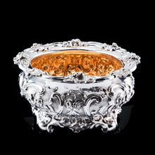 Load image into Gallery viewer, A Magnificent Antique Victorian Solid Silver Bowl Profusely Chased - John Edward Terrey 1844
