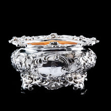Load image into Gallery viewer, A Magnificent Antique Victorian Solid Silver Bowl Profusely Chased - John Edward Terrey 1844