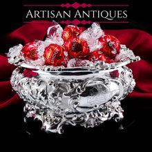 Load image into Gallery viewer, A Magnificent Antique Victorian Solid Silver Bowl Profusely Chased - John Edward Terrey 1844