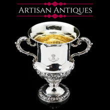 Load image into Gallery viewer, A Magnificent Georgian Two Handled Cup / Trophy in Campagna Form - Barnard 1829 - Artisan Antiques