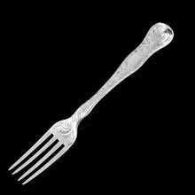 Load image into Gallery viewer, Antique Victorian Solid Silver Traveling/Christening Cutlery Set - Aaron Hadfield 1849