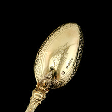 Load image into Gallery viewer, Antique Victorian Solid Silver Gilt Traveling/Christening Cutlery Set - Martin Hall & Co. 1872