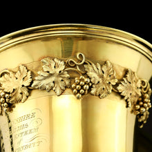 Load image into Gallery viewer, A Magnificent English Georgian Silver Gilt Cup/Goblet/Trophy (Over 1 kg)- William Eaton 1819