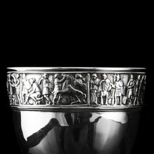Load image into Gallery viewer, Antique Solid Silver Goblet/Cup with Roman Frieze - Elkington & Co 1902