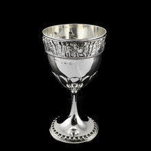 Load image into Gallery viewer, Antique Solid Silver Goblet/Cup with Roman Frieze - Elkington & Co 1902