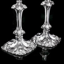 Load image into Gallery viewer, A Marvellous Pair of Sterling Silver Georgian Candlesticks - Henry Wilkinson & Co 1837 - Artisan Antiques