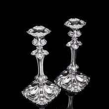 Load image into Gallery viewer, A Marvellous Pair of Sterling Silver Georgian Candlesticks - Henry Wilkinson & Co 1837 - Artisan Antiques