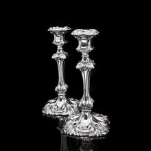 Load image into Gallery viewer, A Marvellous Pair of Sterling Silver Georgian Candlesticks - Henry Wilkinson & Co 1837 - Artisan Antiques