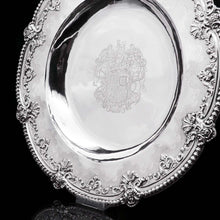 Load image into Gallery viewer, RESERVED - A Magnificent Georgian Large Solid Silver Dish (Britannia Silver) - Arms of 1st Duke of St Albans (Charles Beauclerk) - 1714 - Artisan Antiques