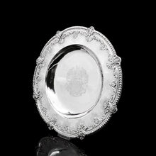 Load image into Gallery viewer, RESERVED - A Magnificent Georgian Large Solid Silver Dish (Britannia Silver) - Arms of 1st Duke of St Albans (Charles Beauclerk) - 1714 - Artisan Antiques