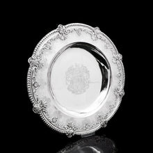Load image into Gallery viewer, RESERVED - A Magnificent Georgian Large Solid Silver Dish (Britannia Silver) - Arms of 1st Duke of St Albans (Charles Beauclerk) - 1714 - Artisan Antiques
