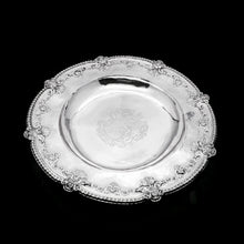 Load image into Gallery viewer, RESERVED - A Magnificent Georgian Large Solid Silver Dish (Britannia Silver) - Arms of 1st Duke of St Albans (Charles Beauclerk) - 1714 - Artisan Antiques