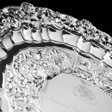 Load image into Gallery viewer, A Magnificent Georgian Sterling Silver Tray/Salver with Military Lieutenant Interest - James Fray 1833 - Artisan Antiques
