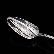 Load image into Gallery viewer, A Large Solid Silver Straining Spoon, Crest of The Earl of Camden - William, Charles & Henry Eley 1824 - Artisan Antiques