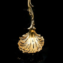 Load image into Gallery viewer, Victorian Silver Gilt Sugar Sifter Spoon 'Diana the Huntress' Figure - Francis Higgins 1854 - Artisan Antiques