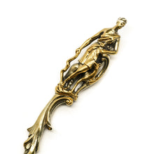 Load image into Gallery viewer, Victorian Silver Gilt Sugar Sifter Spoon 'Diana the Huntress' Figure - Francis Higgins 1854 - Artisan Antiques