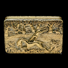 Load image into Gallery viewer, A Georgian Solid Silver Gilt Snuff Box with Spectacular Fox Hunting Scene - Edward Smith 1832 - Artisan Antiques