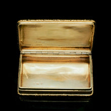Load image into Gallery viewer, A Georgian Solid Silver Gilt Snuff Box with Spectacular Fox Hunting Scene - Edward Smith 1832 - Artisan Antiques