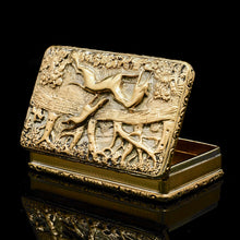 Load image into Gallery viewer, A Georgian Solid Silver Gilt Snuff Box with Spectacular Fox Hunting Scene - Edward Smith 1832 - Artisan Antiques