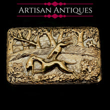 Load image into Gallery viewer, A Georgian Solid Silver Gilt Snuff Box with Spectacular Fox Hunting Scene - Edward Smith 1832 - Artisan Antiques