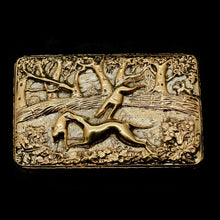 Load image into Gallery viewer, A Georgian Solid Silver Gilt Snuff Box with Spectacular Fox Hunting Scene - Edward Smith 1832 - Artisan Antiques