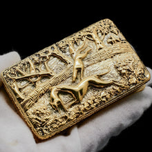 Load image into Gallery viewer, A Georgian Solid Silver Gilt Snuff Box with Spectacular Fox Hunting Scene - Edward Smith 1832 - Artisan Antiques