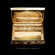 Load image into Gallery viewer, Antique English Georgian Silver Gilt Table Snuff Box - Thomas Shaw 1828 - Artisan Antiques
